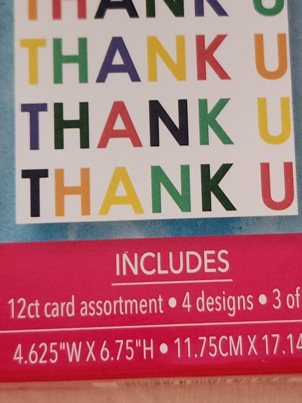 Izzy B Thank You Cards 12 count four design NIB - Picture 2 of 2